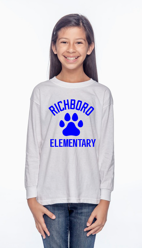 Richboro Long Sleeve T-shirt Paw Design